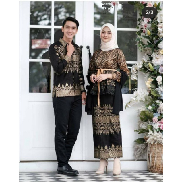 Modern Javanese Blouse COUPLE Set / COUPLE Malanist / COUPLE BATIK FREE ...