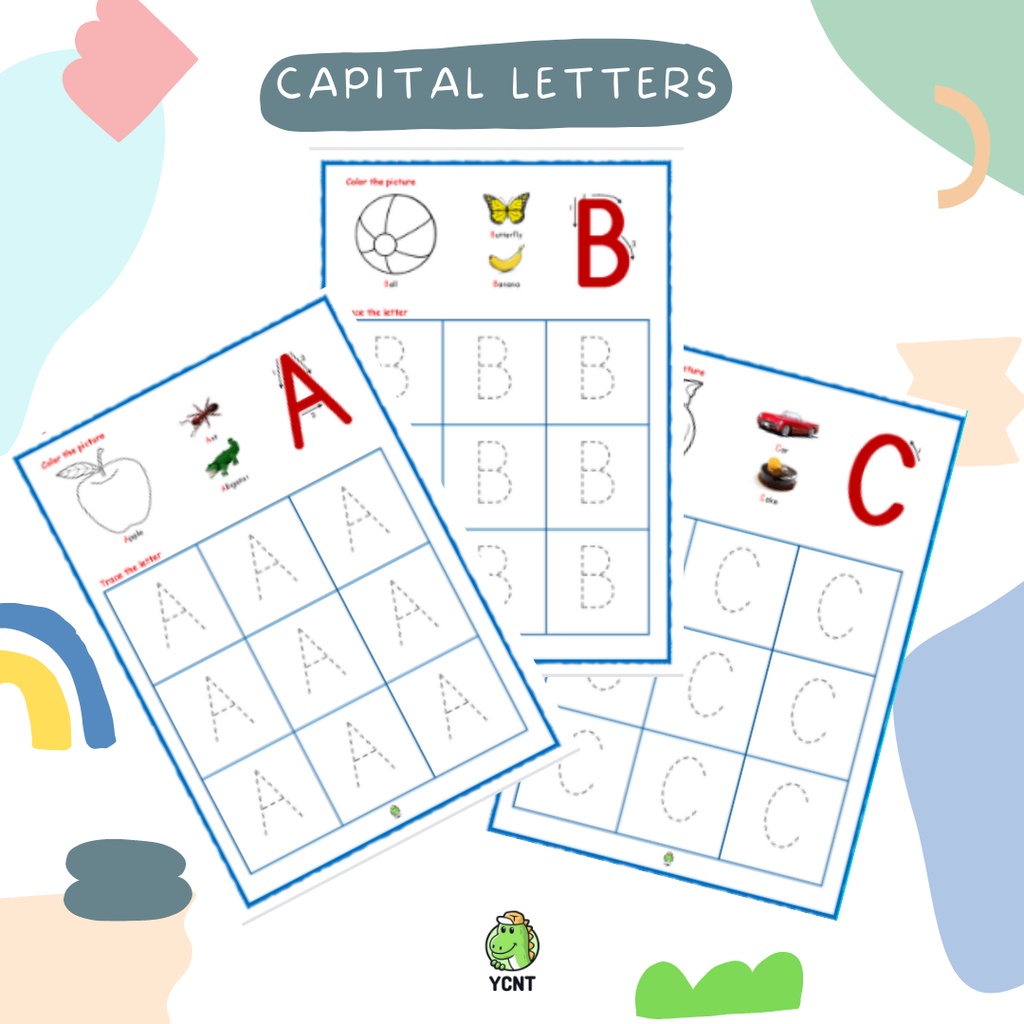 Capital Letters Worksheet for Preschool | Shopee Philippines