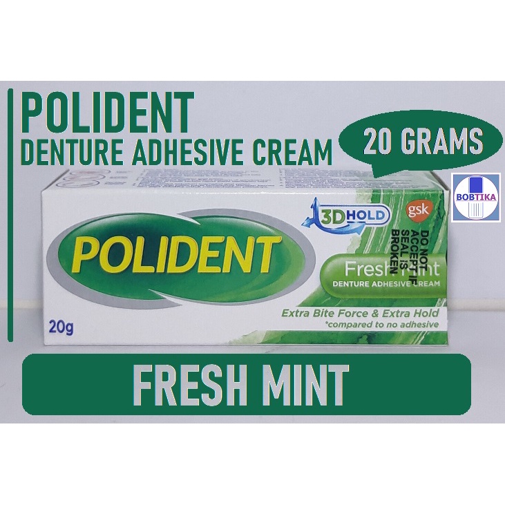 Polident Denture Adhesive Cream Fresh Mint 20g Shopee Philippines