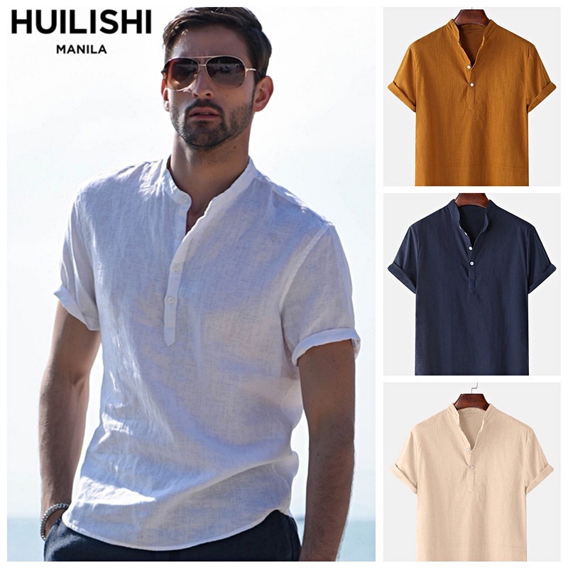 Short collar polo on sale shirt