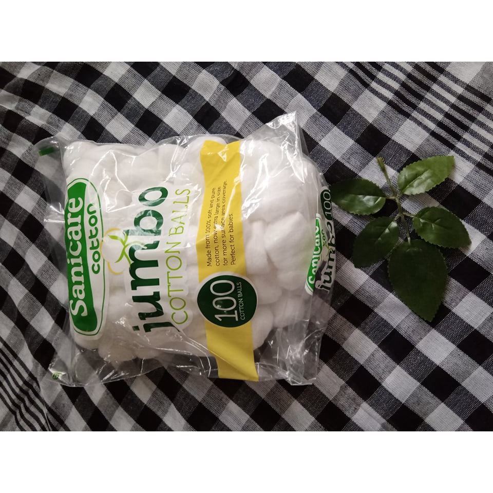 COTTON BALLS SANICARE 100 BALLS JUMBO Shopee Philippines