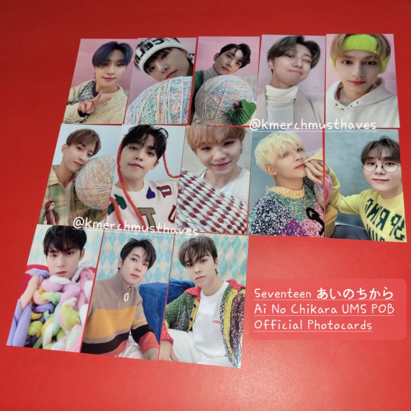 Seventeen Ai No Chikara Power of Love Official Japan POB UMS Photocard ...