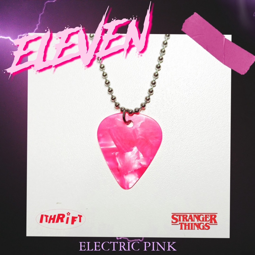 Stranger Things Eddie Munson's Guitar Pick Necklace Shopee Philippines