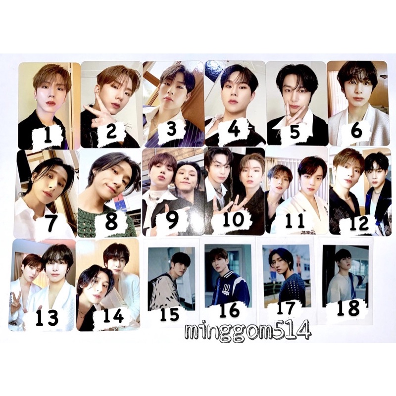 Monsta x shape of love photocard pc changkyun jooheon kihyun