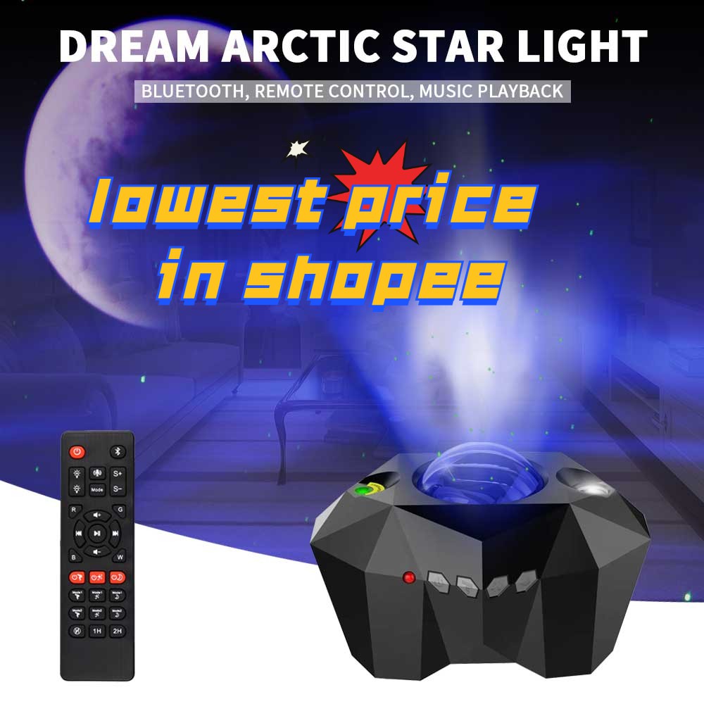 Galaxy Projector Night Light Dream Aurora star light with Remotecontorl
