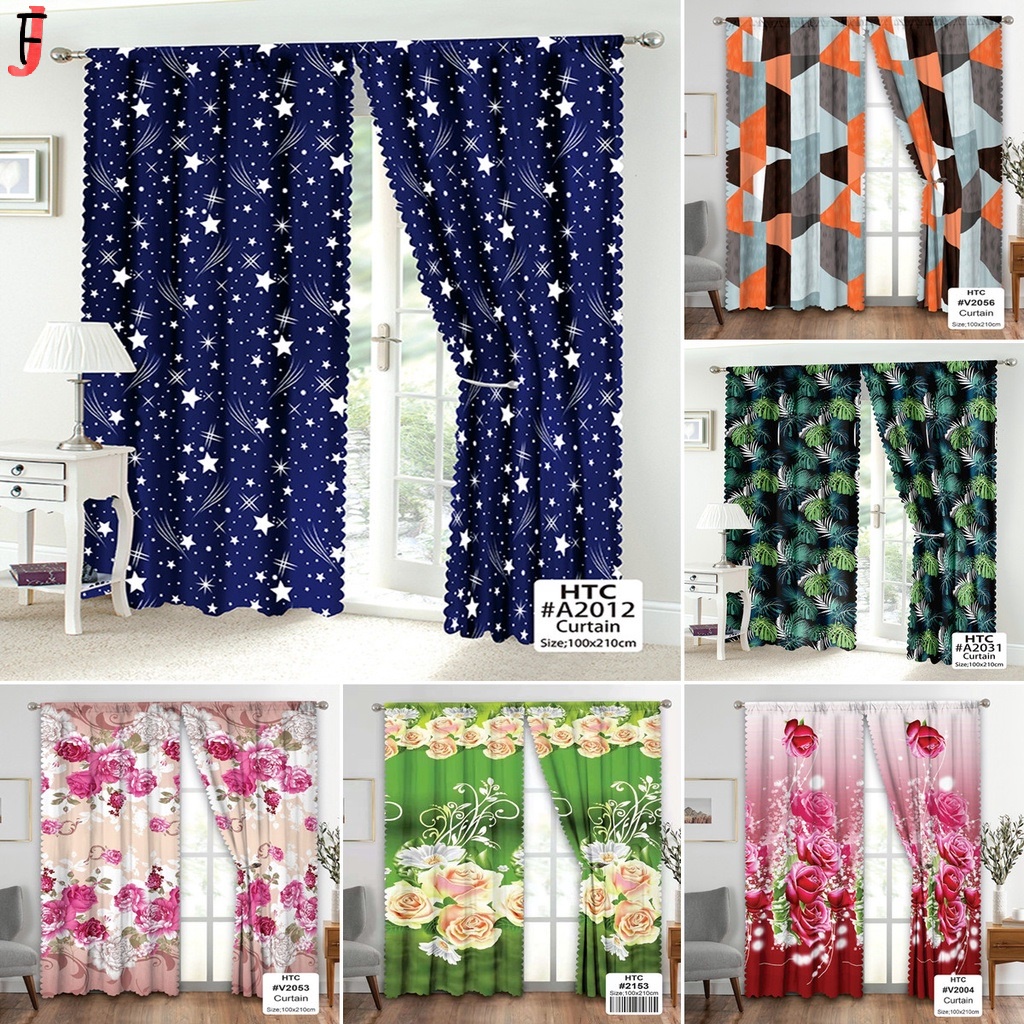 More Color To Choose Printed Beautiful Design Curtains For Home ...