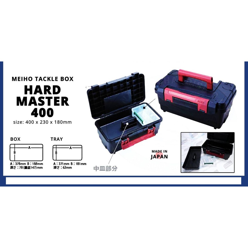 Meiho Hardmaster 620 Tool Box – Super Tough With Patented W-Lock & Car Bumper Material - View #8