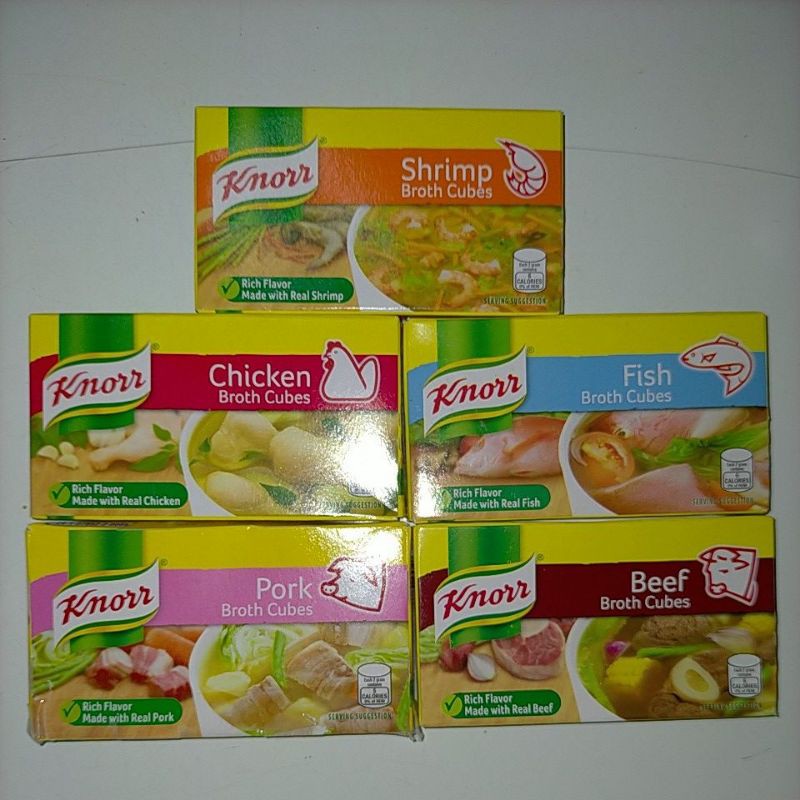 Knorr Beef/Chicken/Pork/Fish/Shrimp/ Cubes 6cubes Shopee Philippines