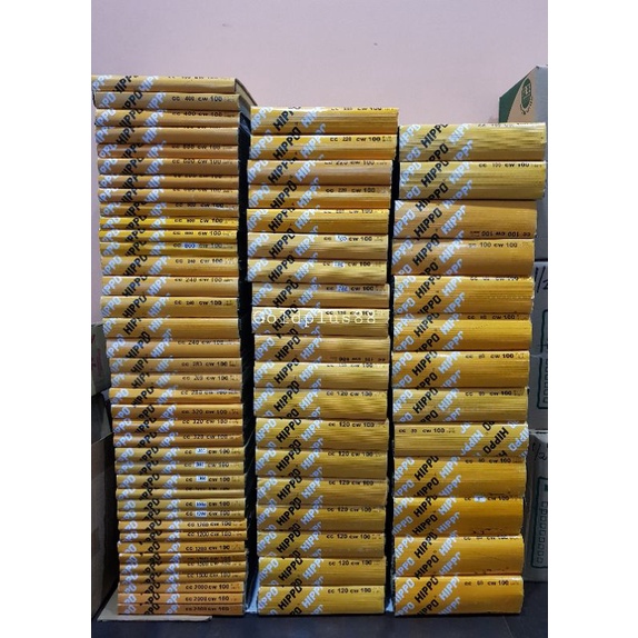 Hippo Sandpaper Waterproof Grit 80 to Grit 2000 (Sold per Ream