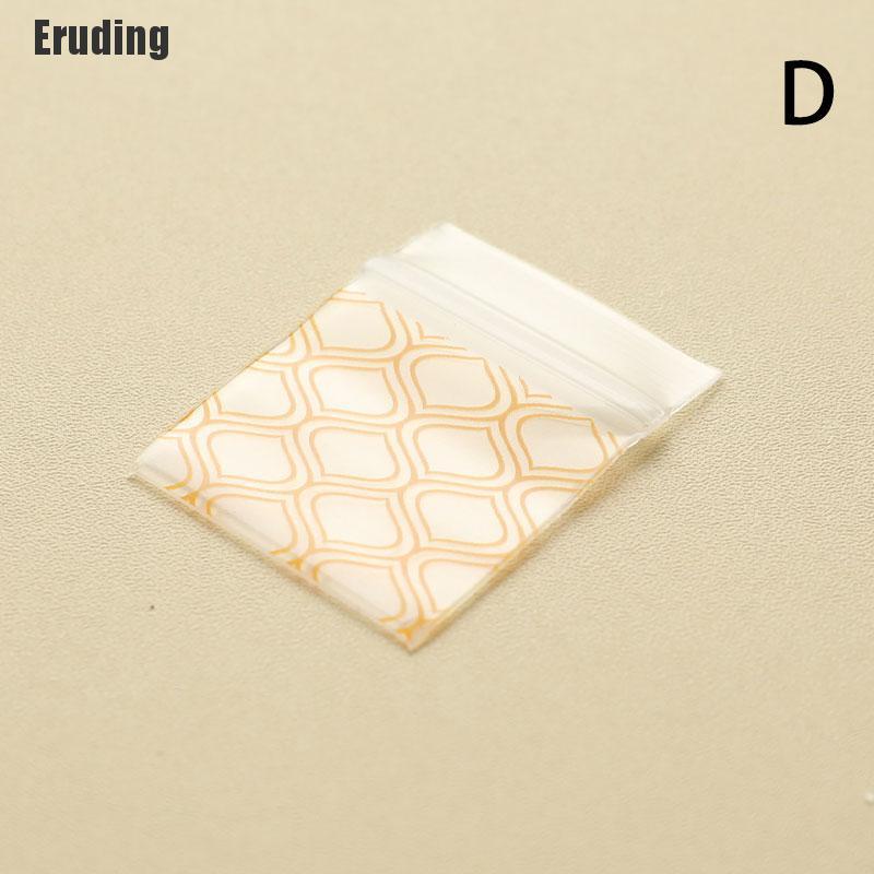 Eruding 100Pcs Mini Ziplock Bags Small Packaging Bags Ziplock Pill