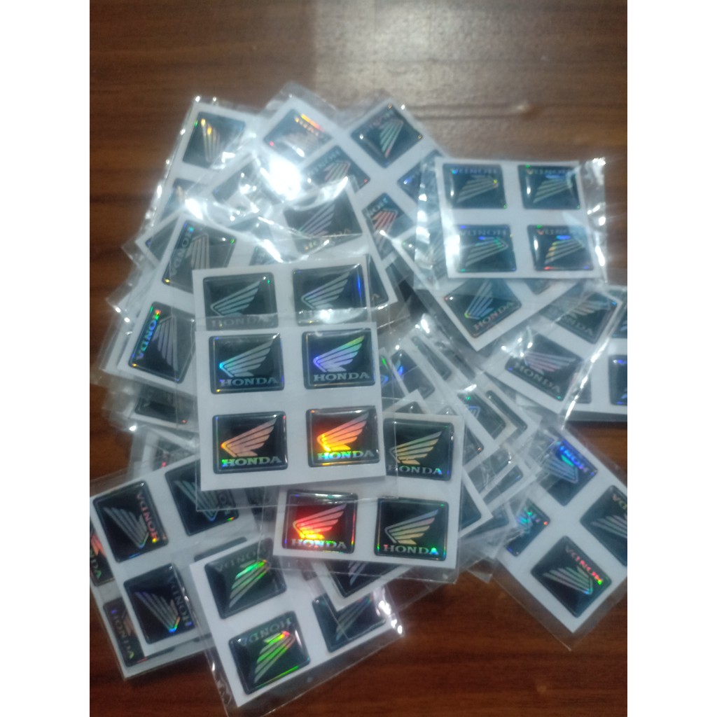 Honda wing logo embossed emblem Sticker speedometer kilometer ...