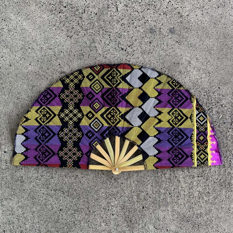 Batik Hand Fan Pamaypay Souvenir Big / Davao Hand Fans Wholesale