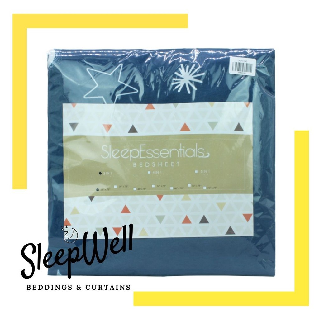 SLEEPWELL MNL 3 in 1 Bedsheet Printed Galaxy Stars Bedding Set (2