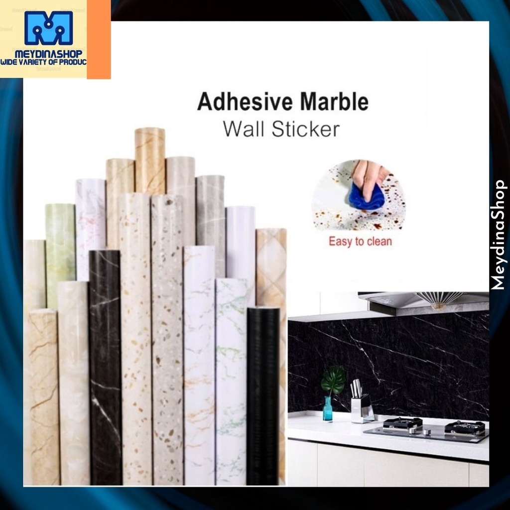 Marble Waterproof Self Adhesive Wallpaper Wardrobe Renovation ...