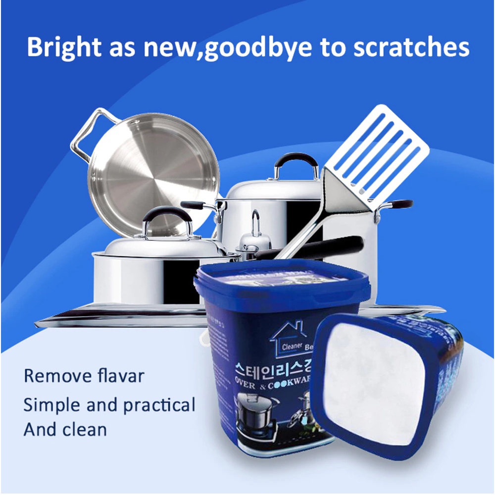 ORIGINAL Cookware Cleaner Paste Powerful Stainless Steel Effective Kitchen Cleaning Paste
