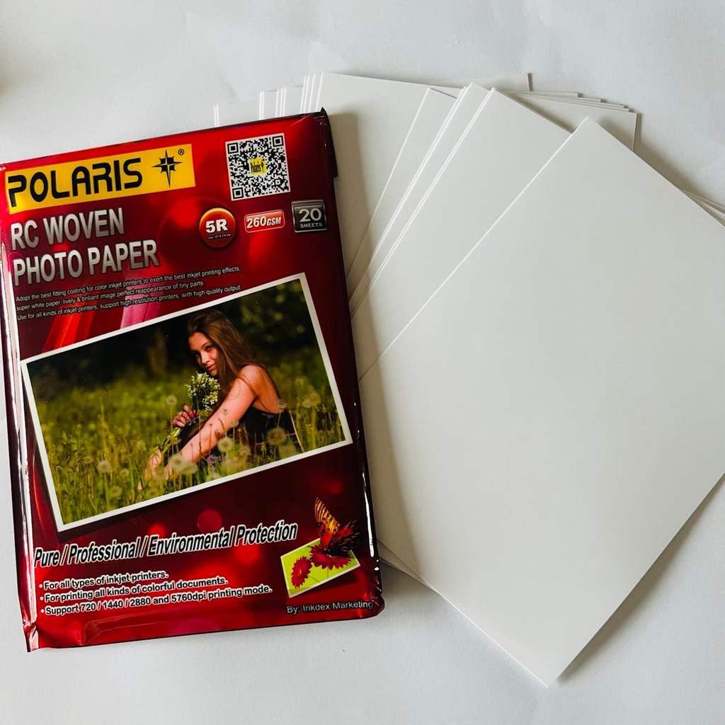 Polaris Photo Paper 5R size RC Woven/RC Rough Satin/Glossy 260gsm ...