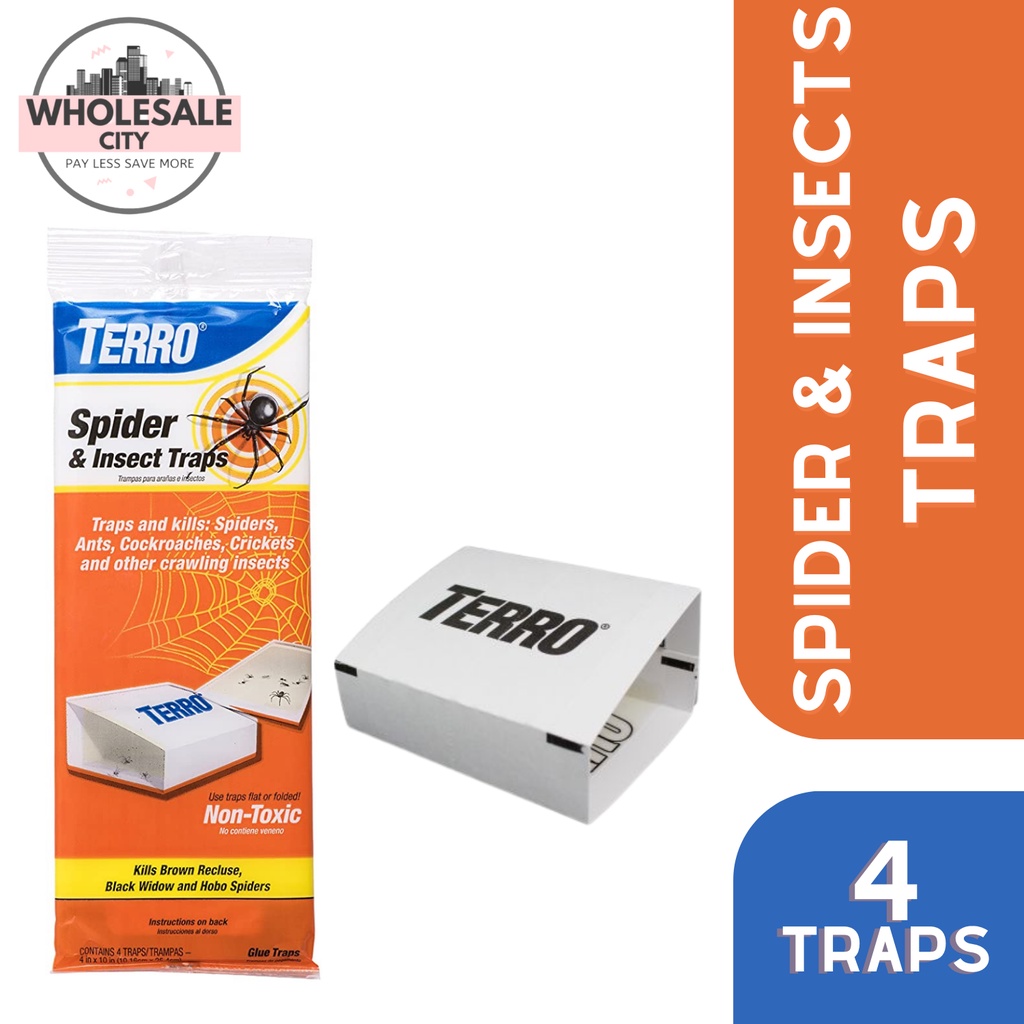 Terro Spider & Insect Trap 4 Glue Traps 