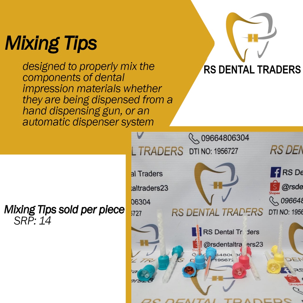 Dental Mixing Tips Assorted Sizes sold per piece Shopee Philippines