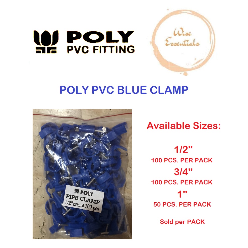 POLY PVC Blue Clamp 1/2