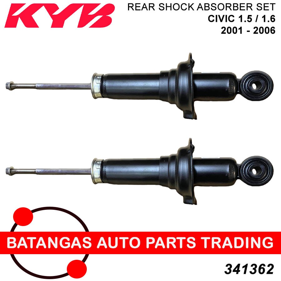 KYB REAR SHOCK ABSORBER (SET) Honda Civic 1.5 / 1.6 2001-2006 Part No ...