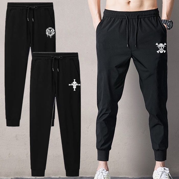 One Piece anime logo Casual Good Quality Fashion Jogger Pants for Women and Men with Pocket unisex Shopee Philippines