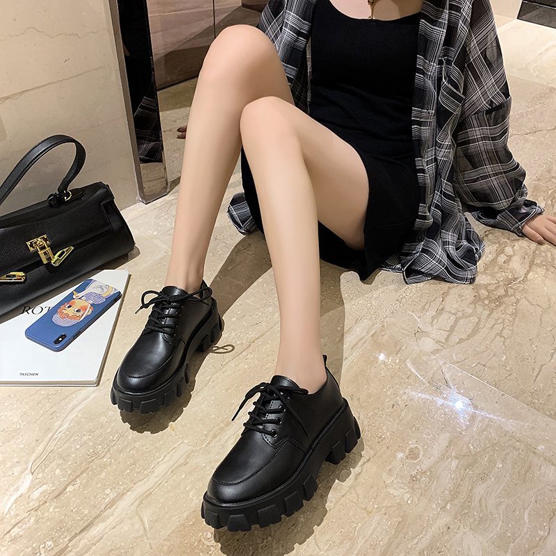 Korean black shoes for on sale school