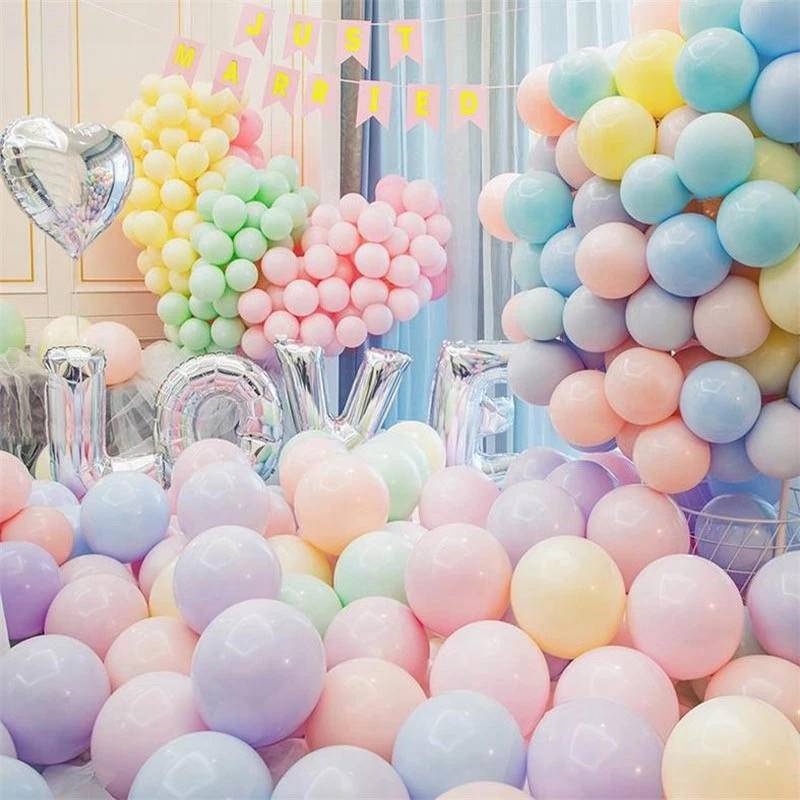 30 Pcs Random One 5 Inch Macaron Colorful Pastel Candy Balloons Latex ...