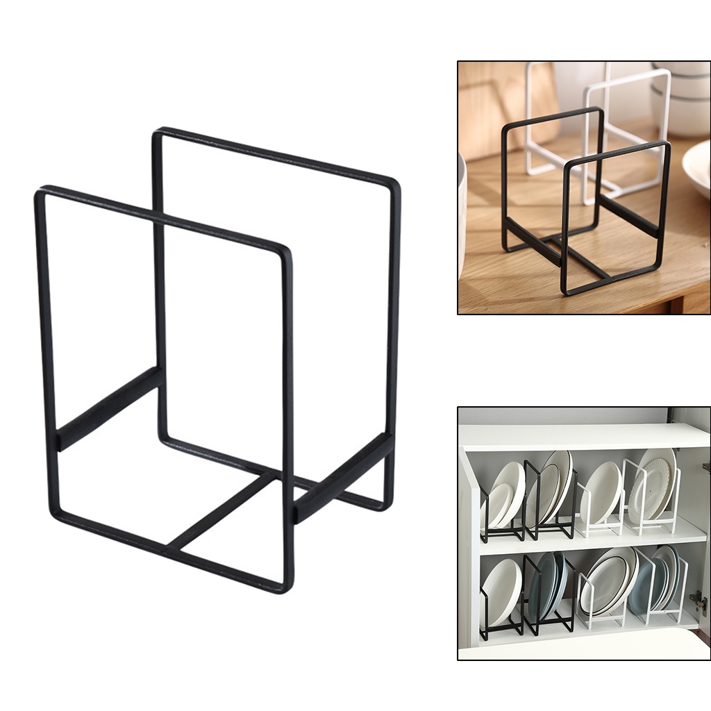 HXY Dish Drying Rack Storage Organizer Drainer Wrought Iron Plate Stand