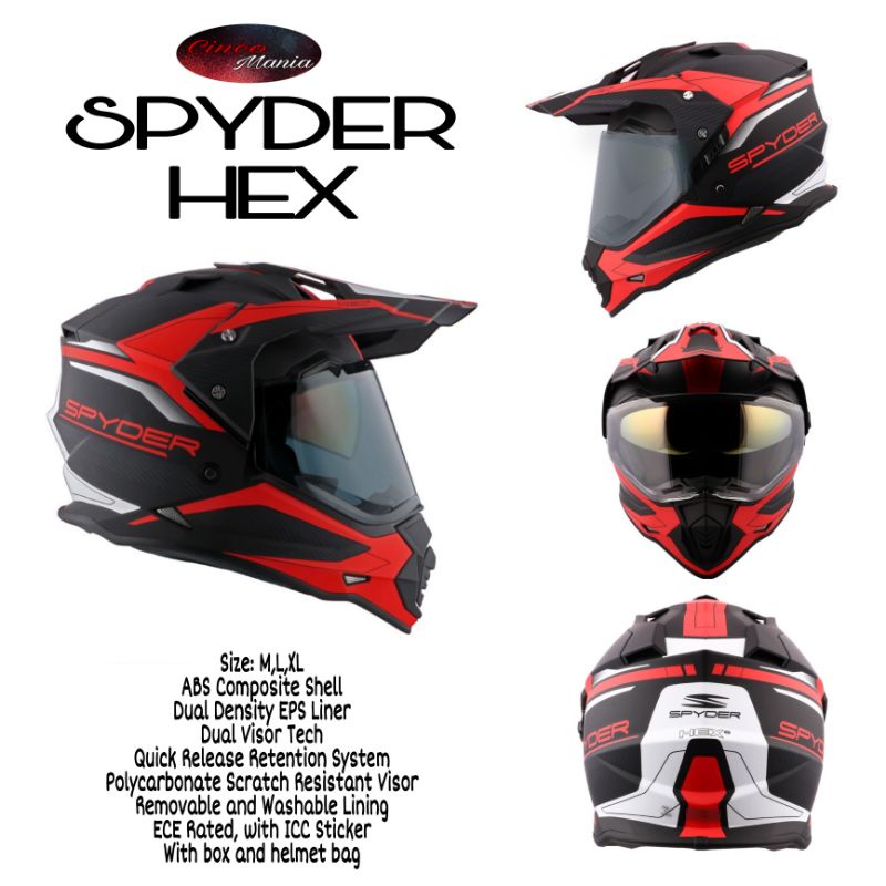 Motard sales helmet spyder