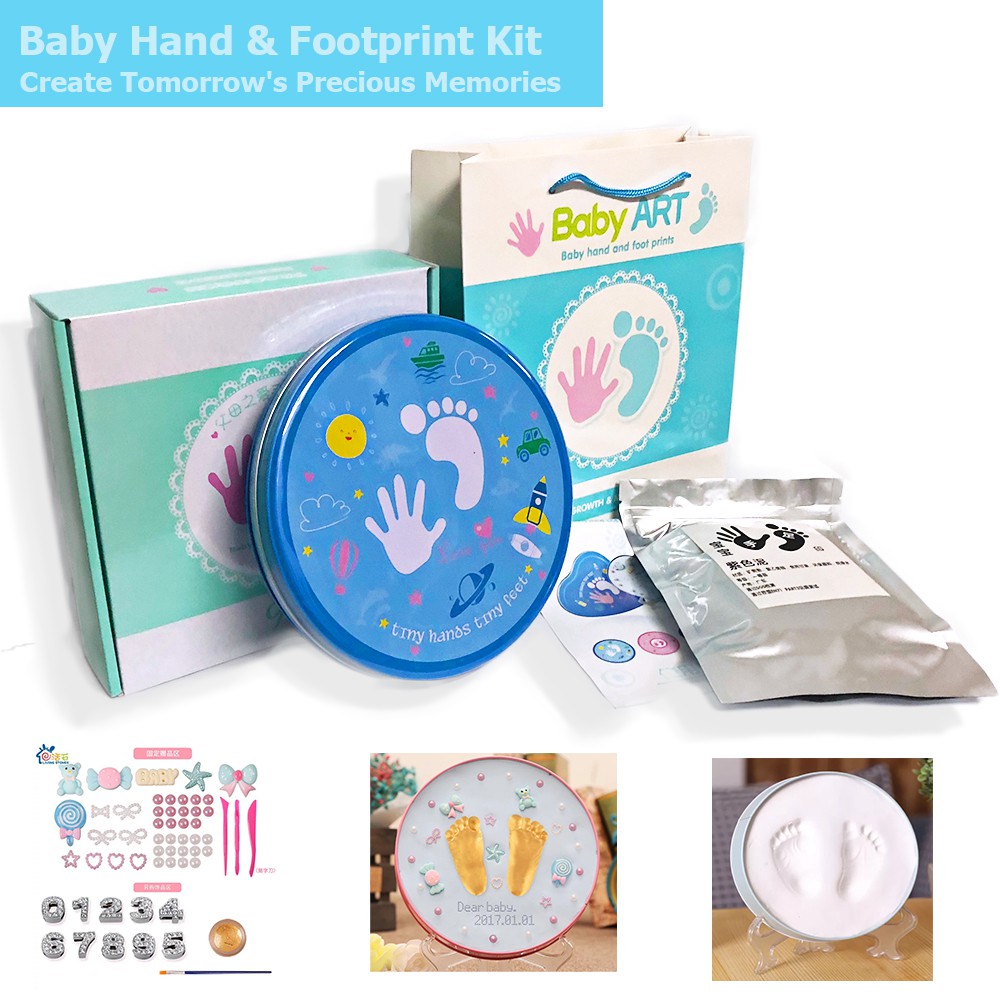 Baby Footprint & Handprint Picture Frame Kit