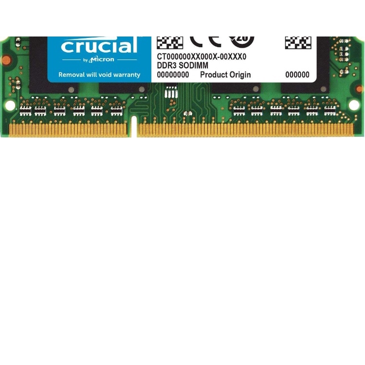 Crucial 8 Go SO-DIMM DDR3L PC3-12800 CL11 (CT102464BF160B) | Les Soldes
