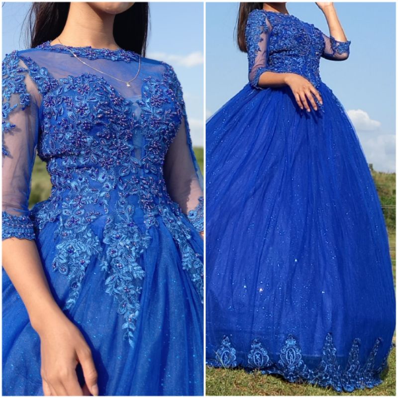 Royal blue outlet gown for debut