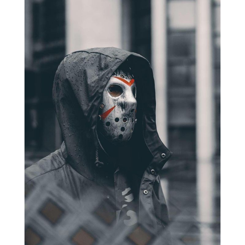[High Quality] Jason Vorhees Mask Hockey Mask Joker Pennywise Topeng ...