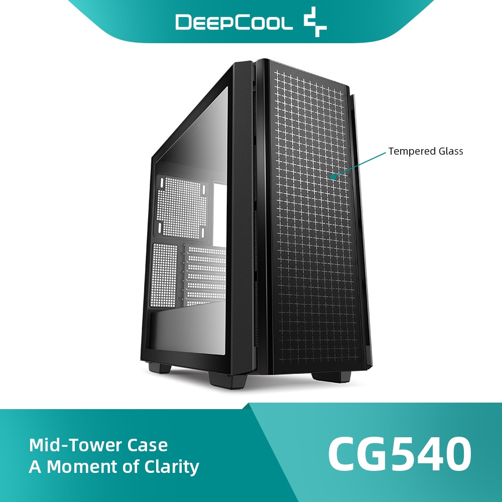 DeepCool CG540 MiniITX/MicroATX/ATX/EATX Computer Case for Fluid DIY
