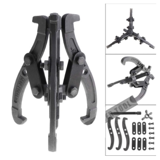 Performance Tool 2/3 Jaw Gear Puller - 3-1/4 Inch Reach, 7 Inch Spread