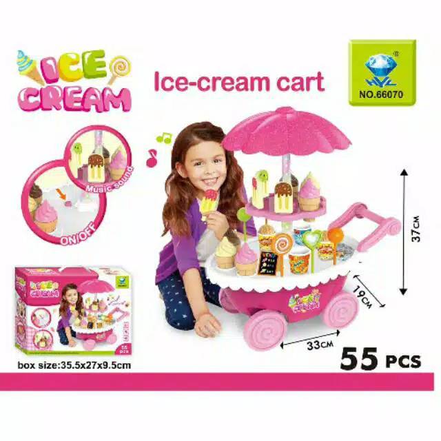 Ice cream cart / Ice cream cart Toy 55pcs Shopee Philippines