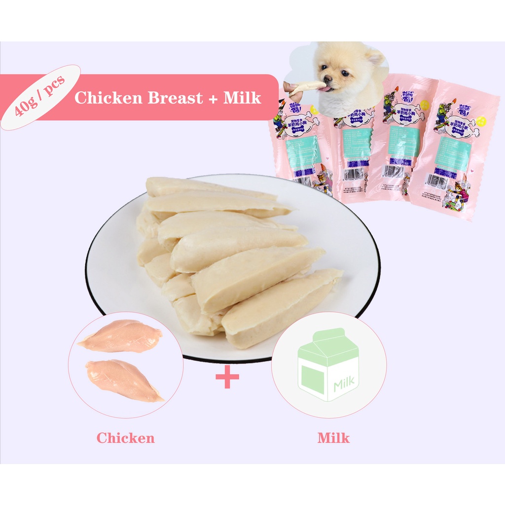 Pets Dog & Cat Snack, Dog Treats High Protein Steam Chicken Breast