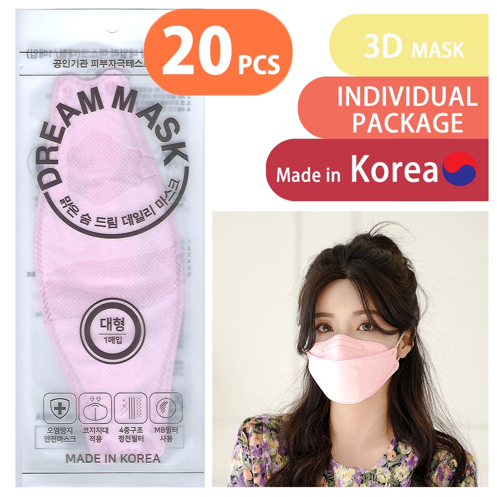 [KF94 HANMAUM MASK] KOREA WHITE FILTER RESPIRATOR FACE MASK Color Mask