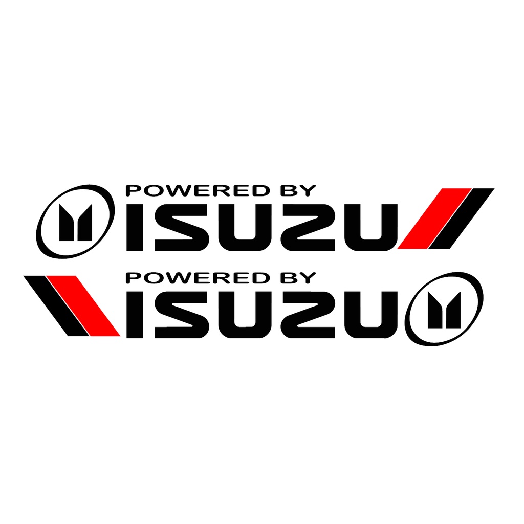 2PCS ISUZU BODY CUT OUT VINYL STICKER 3X18.5 HXL | Shopee Philippines