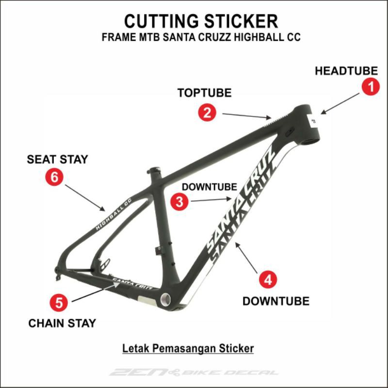 Mtb top deals tube stickers