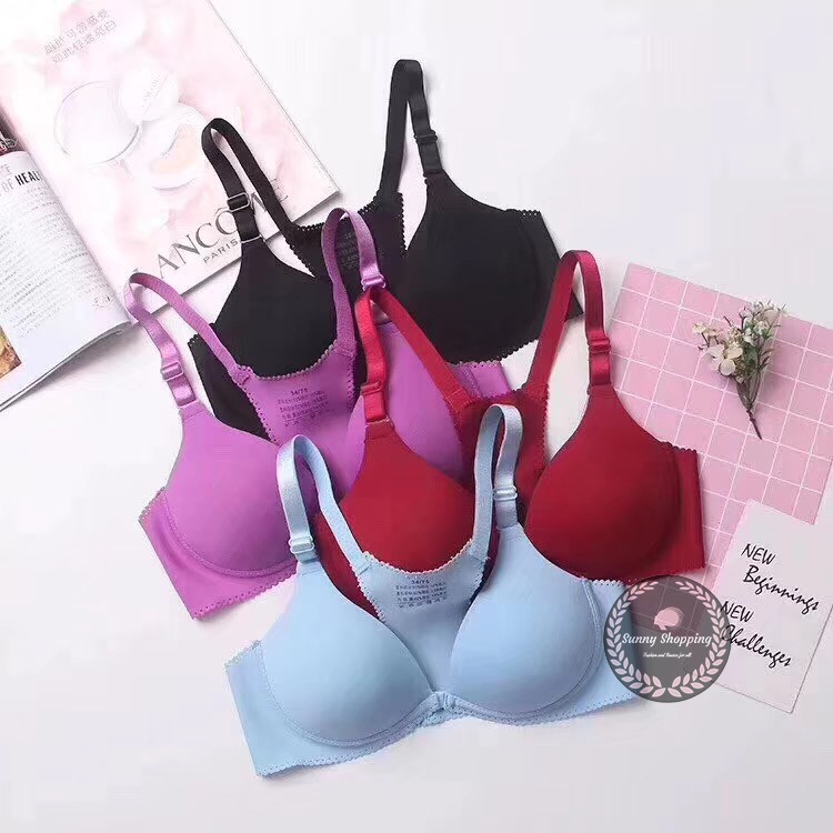 Cup B, Korean seamless bra, non-wire, Size: 32-38, #1718