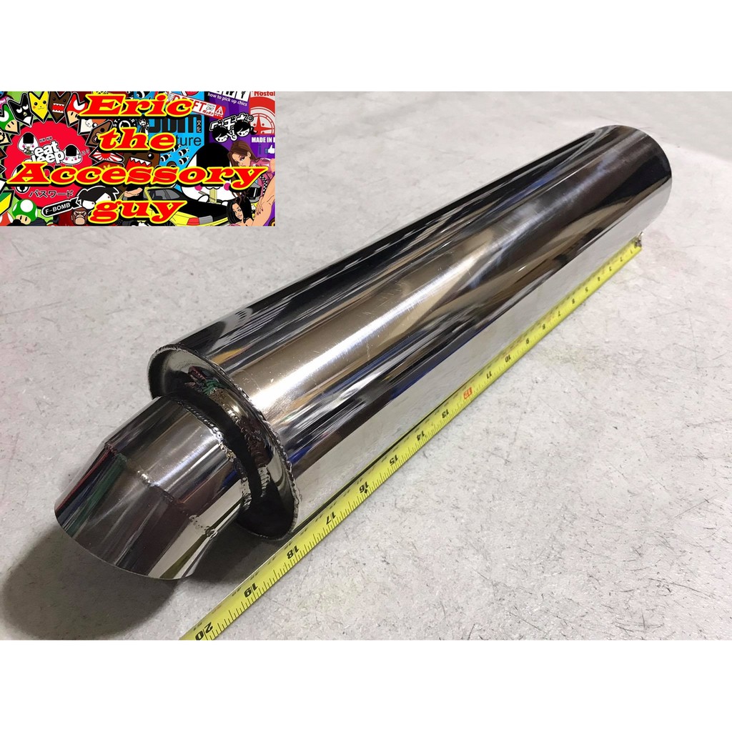 Scuv racing muffler Stainless Steel (18 inches) | Shopee Philippines