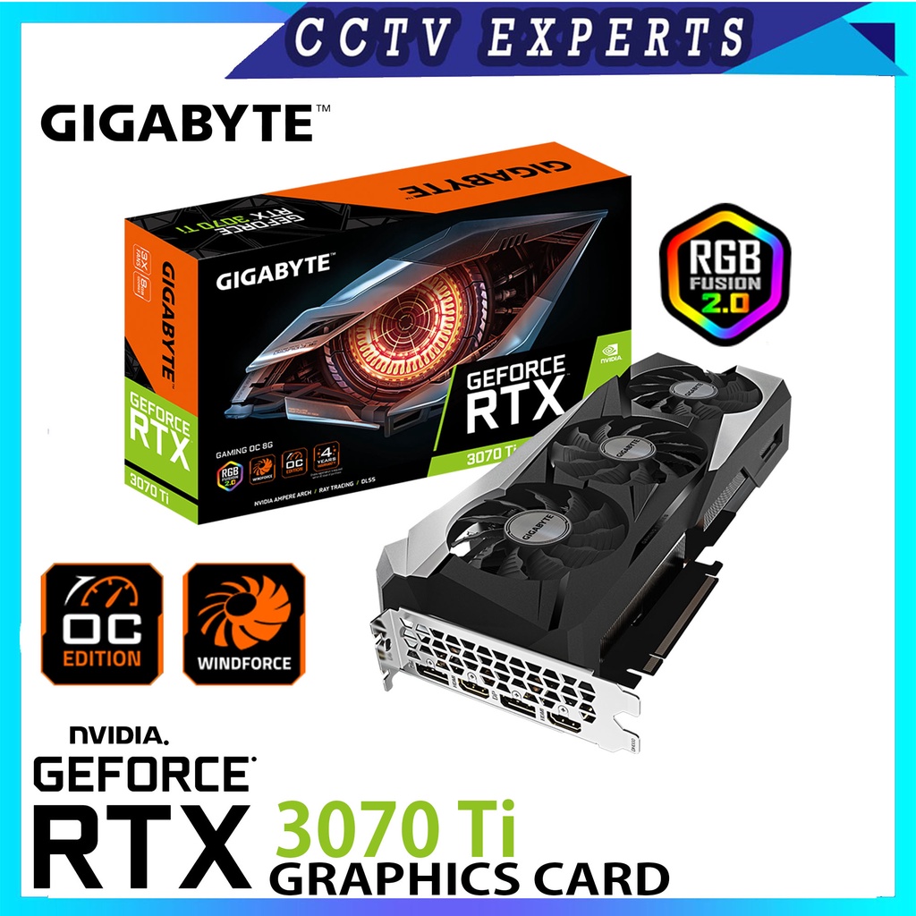 Gigabyte GeForce RTX 3070 Ti Gaming OC 8GB GDDR6X Graphics Card for ...