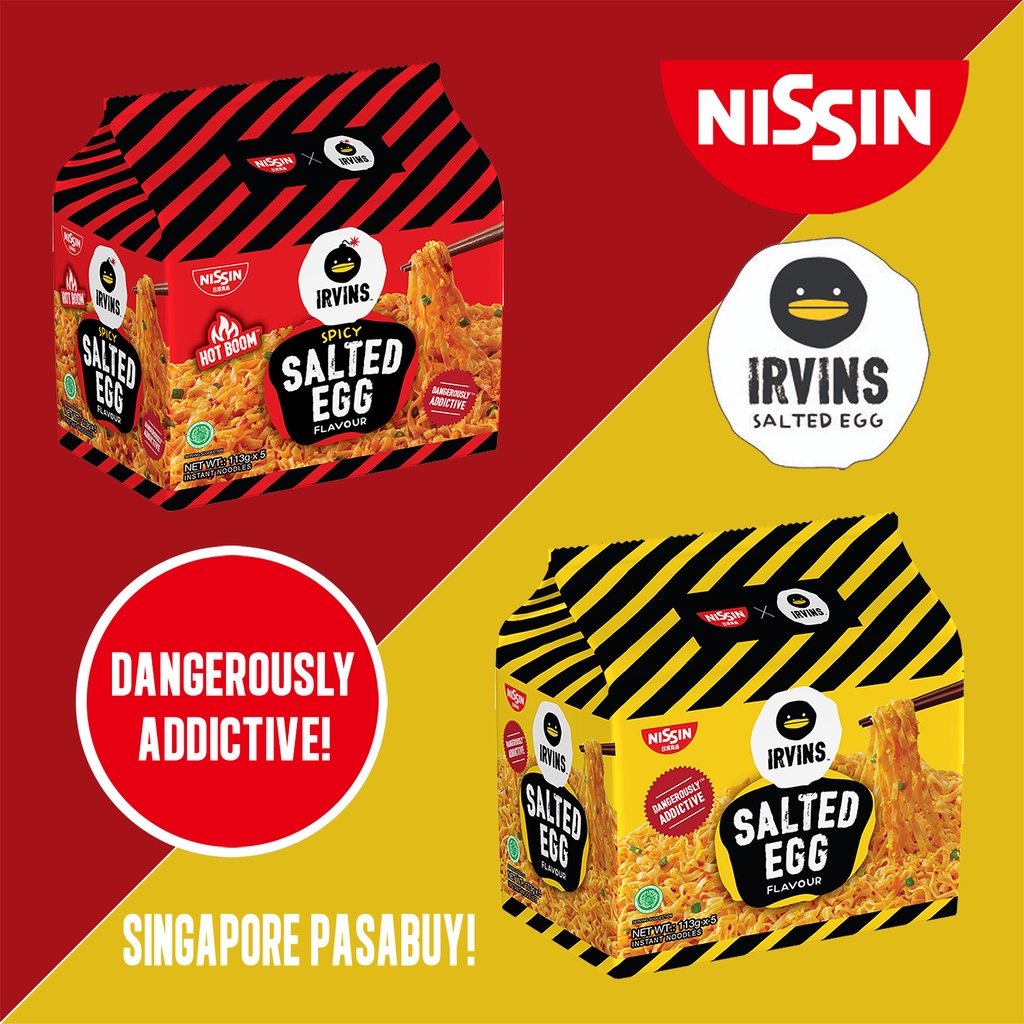 Nissin Irvin's Salted Egg Instant Noodles | Shopee Philippines
