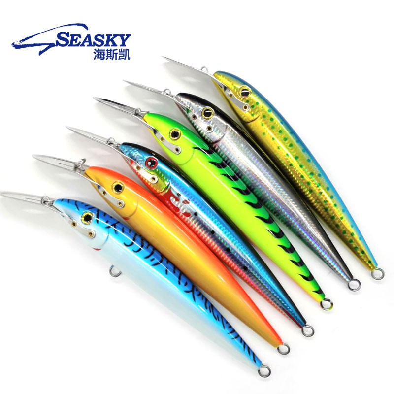 seasky 60g 8 30g 6 metal lip rapala Floating minnow lure with Strong  Hooks artificial fishing bait