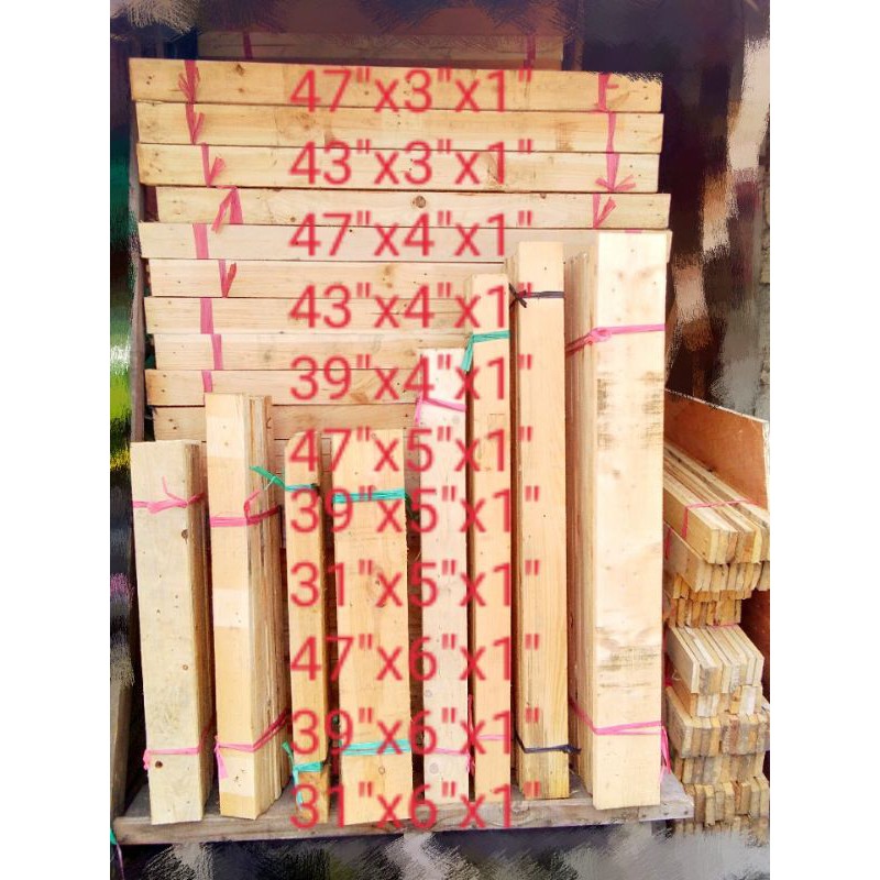 Palochina Wood Planks (39"x6"x1") Shopee Philippines