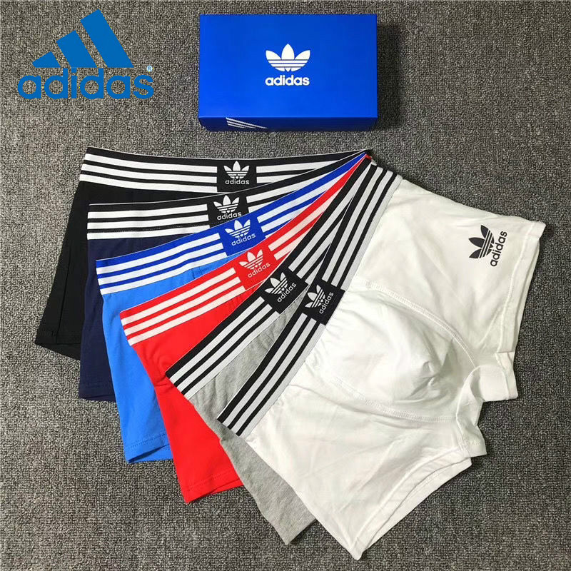 COD】 [fast shipments] Adidas underwear men's sports seamless clover boxer  briefs pure cotton breathable