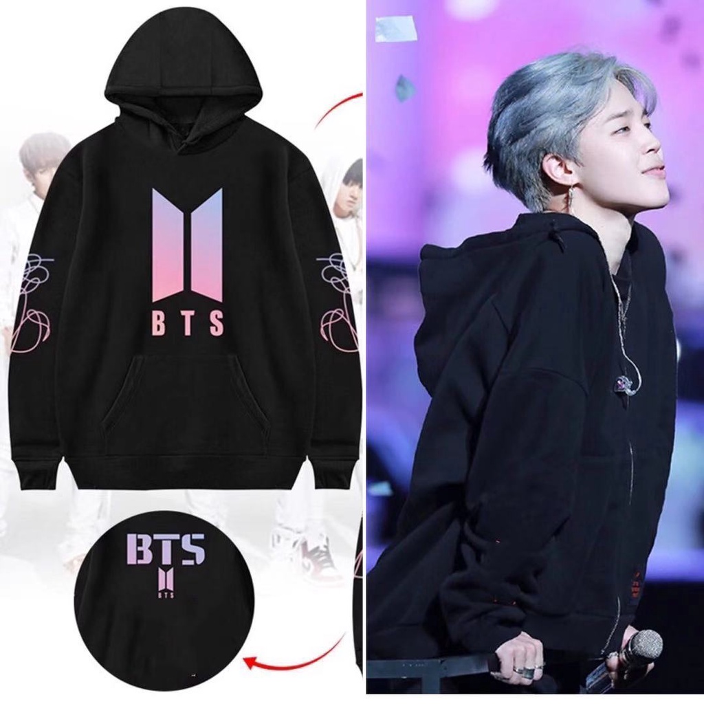 Bts wearing best sale love yourself hoodie