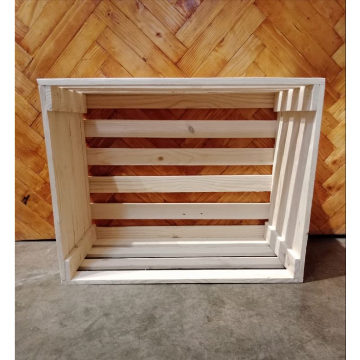 wooden crate, 17x13.5x9 inch, big wooden box | Shopee Philippines