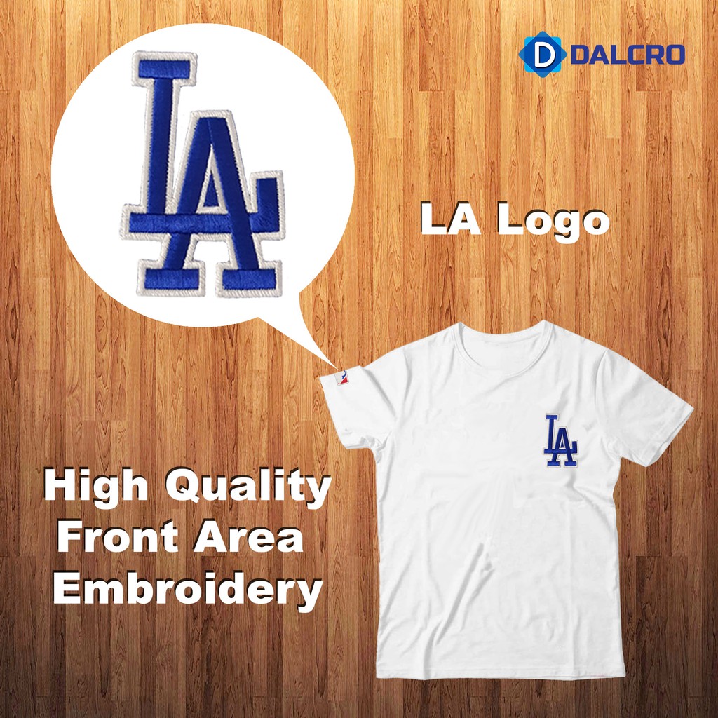 MLB LA Dodgers Men's T-shirt with Embroidery (OG Big LA), Rubberized Screen  Print Design tshirt for men, Shirt Tees, Good Quality T-Shirt Sale (White)